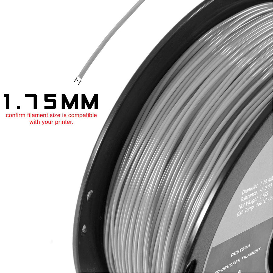 LIGHT BLUE TPU FILAMENT - 1.75MM, 1KG SPOOL (SHORE 95A)