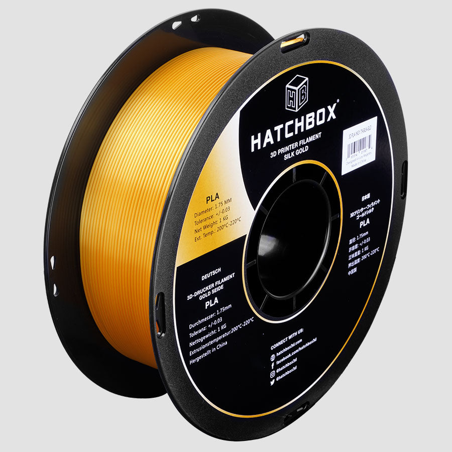 SILK GOLD PLA FILAMENT - 1.75MM, 1KG SPOOL