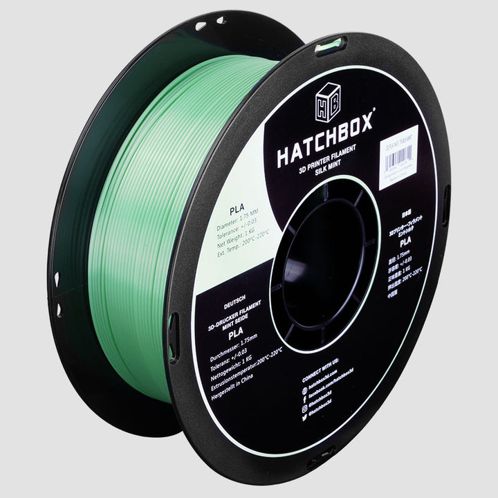 SILK MINT PLA FILAMENT - 1.75MM, 1KG SPOOL