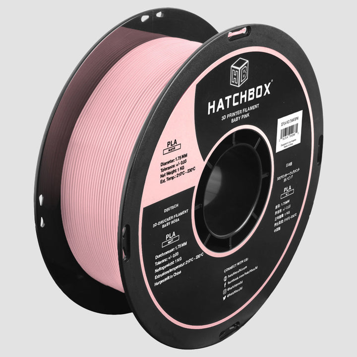 BABY PINK MATTE PLA FILAMENT - 1.75MM, 1KG SPOOL