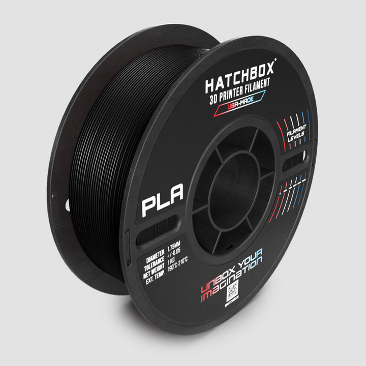 BLACK PLA MAX FILAMENT - 1.75MM, 1KG SPOOL