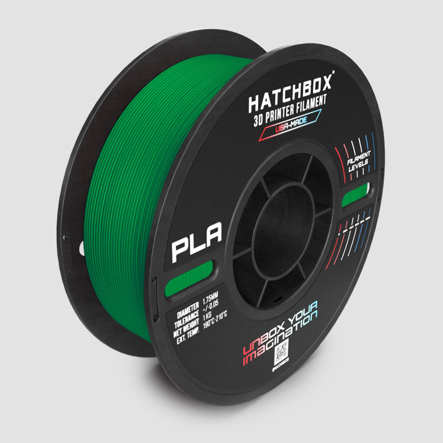 GREEN PLA MAX FILAMENT - 1.75MM, 1KG SPOOL