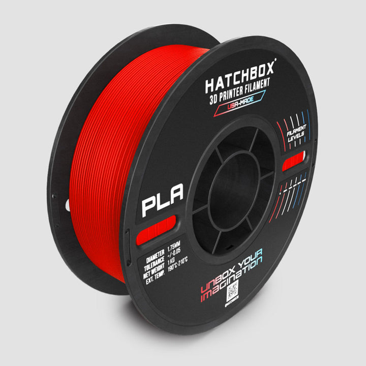 NEON RED PLA MAX FILAMENT - 1.75MM, 1KG SPOOL