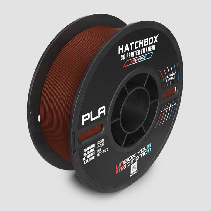 PECAN BROWN PLA MAX FILAMENT - 1.75MM, 1KG SPOOL