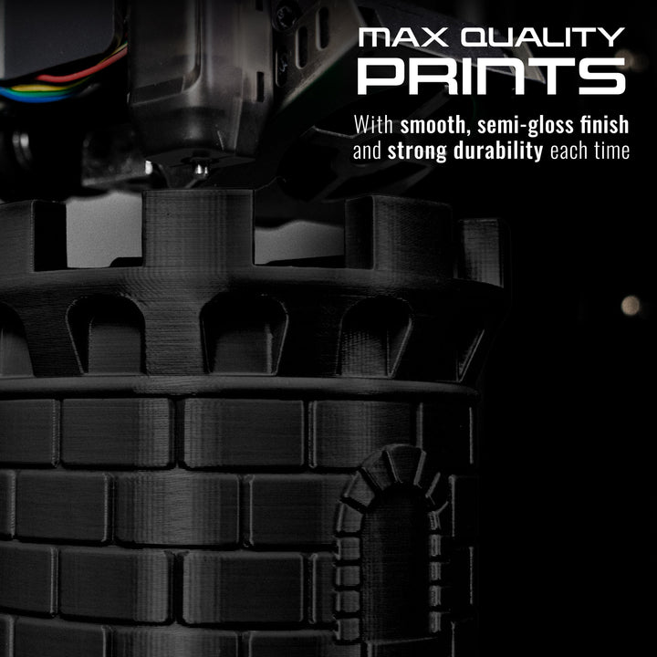 BLACK PLA MAX FILAMENT - 1.75MM, 1KG SPOOL