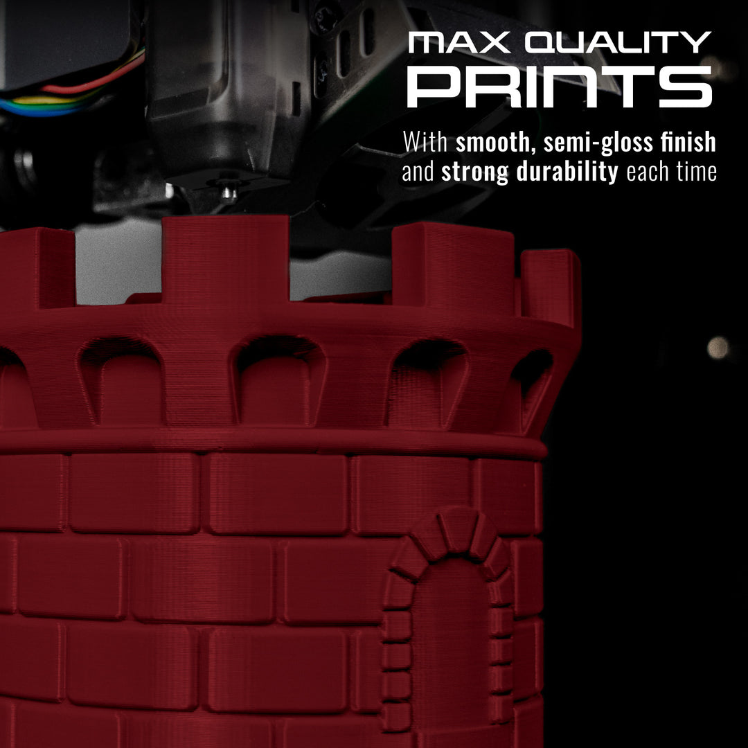 DARK RED PLA MAX FILAMENT - 1.75MM, 1KG SPOOL