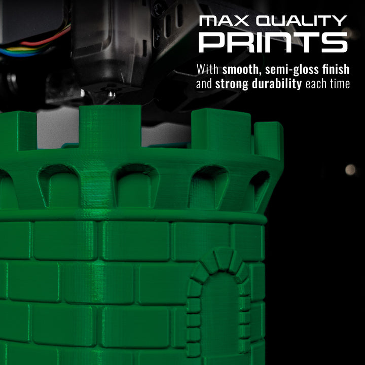 GREEN PLA MAX FILAMENT - 1.75MM, 1KG SPOOL