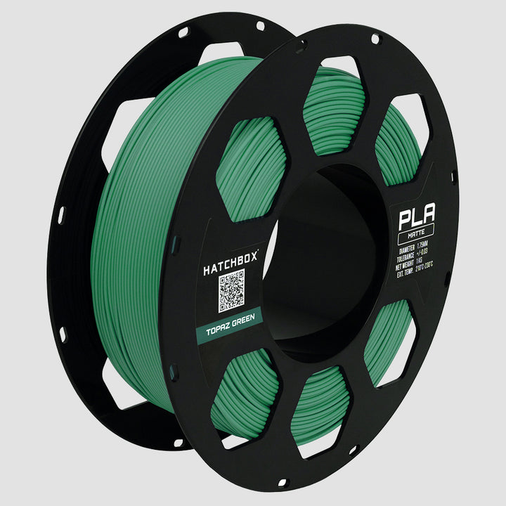 TOPAZ GREEN MATTE PLA FILAMENT - 1.75MM, 1KG SPOOL