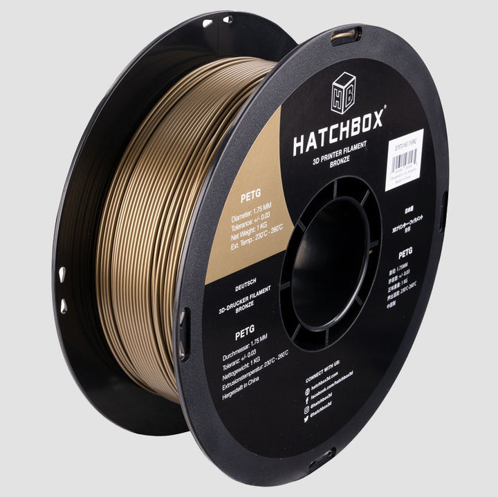 BRONZE PETG FILAMENT - 1.75MM, 1KG SPOOL