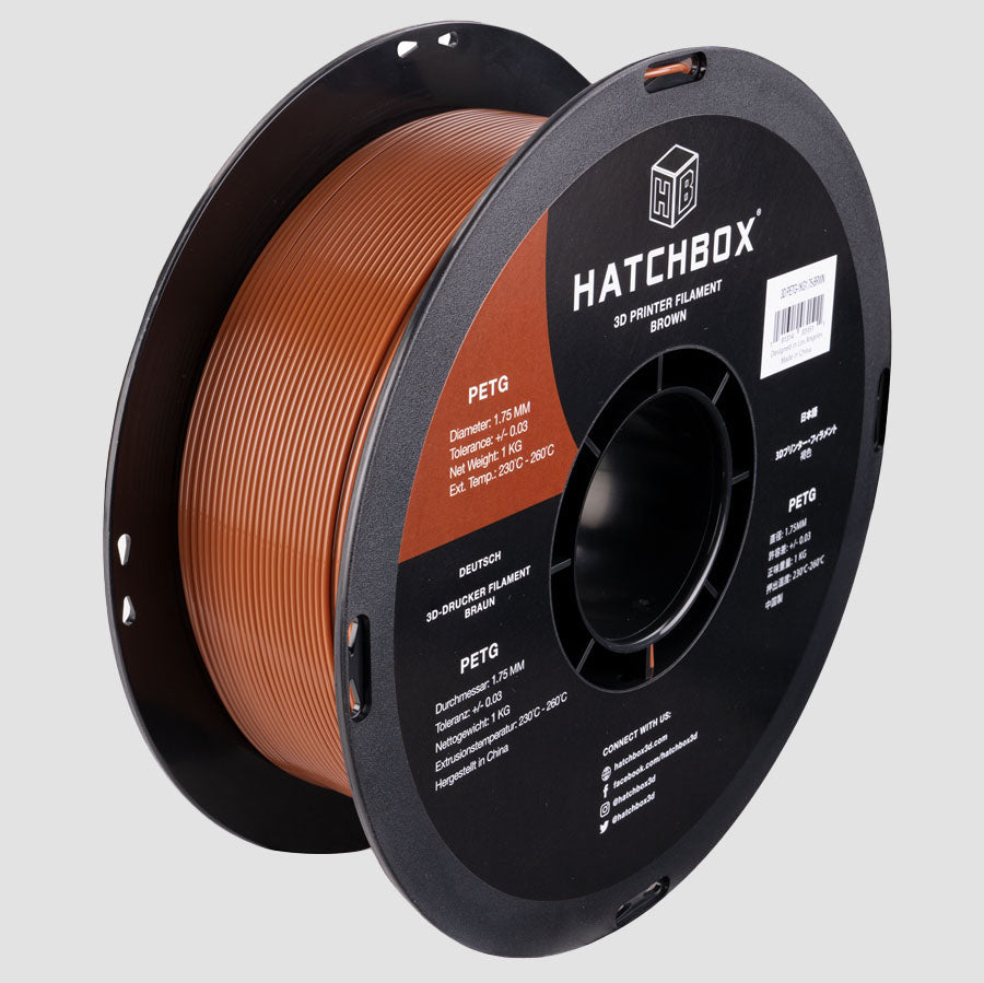 BROWN  PETG FILAMENT - 1.75MM, 1KG SPOOL