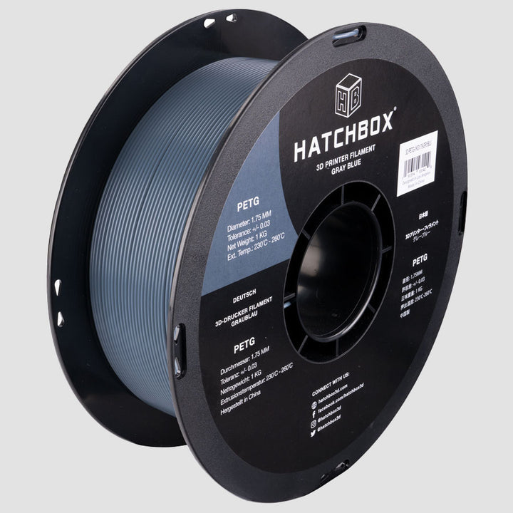 GRAY BLUE  PETG FILAMENT - 1.75MM, 1KG SPOOL