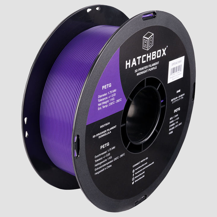 MIDNIGHT PURPLE PETG FILAMENT - 1.75MM, 1KG SPOOL