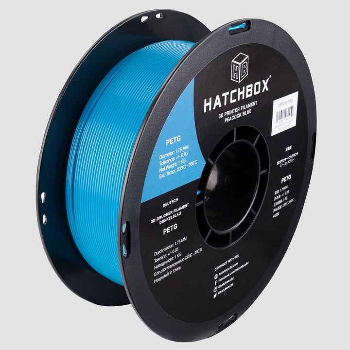 PEACOCK BLUE PETG FILAMENT - 1.75MM, 1KG SPOOL