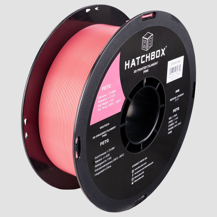 PINK PETG FILAMENT - 1.75MM, 1KG SPOOL