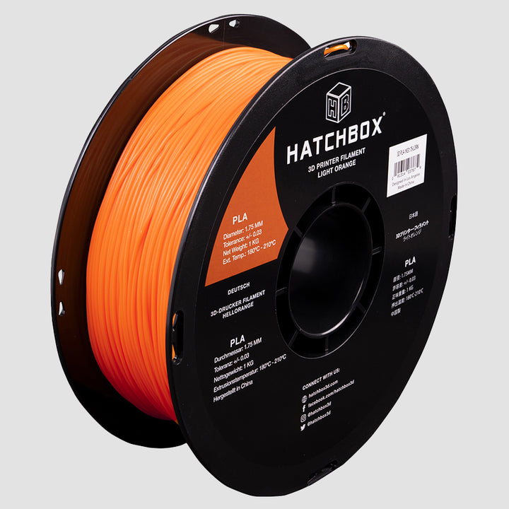 LIGHT ORANGE PLA FILAMENT - 1.75MM, 1KG SPOOL