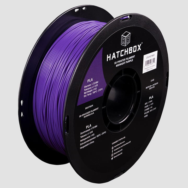 MIDNIGHT PURPLE PLA FILAMENT - 1.75MM, 1KG SPOOL