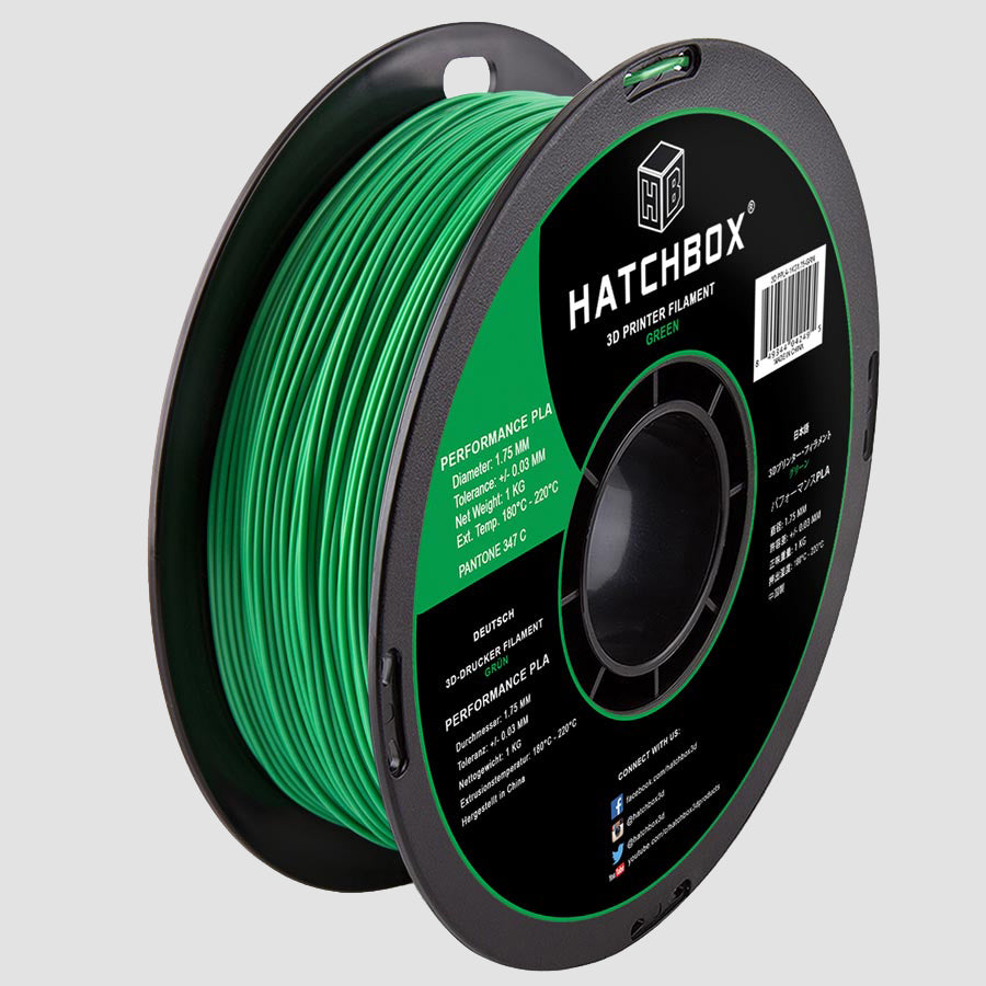 GREEN PERFORMANCE PLA FILAMENT - 1.75MM, 1KG SPOOL