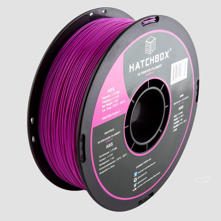 PURPLE ABS FILAMENT - 1.75MM, 1KG SPOOL