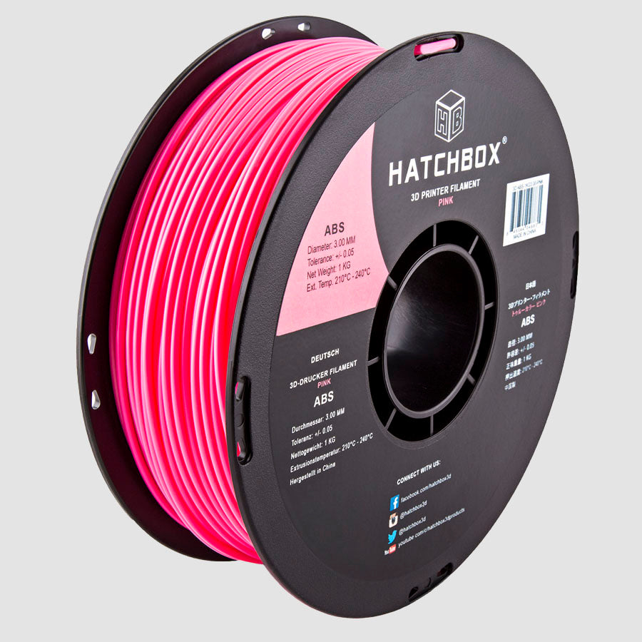 PINK ABS FILAMENT - 3.00MM, 1KG SPOOL