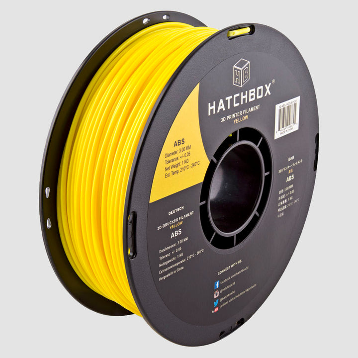 YELLOW ABS FILAMENT - 3.00MM, 1KG SPOOL