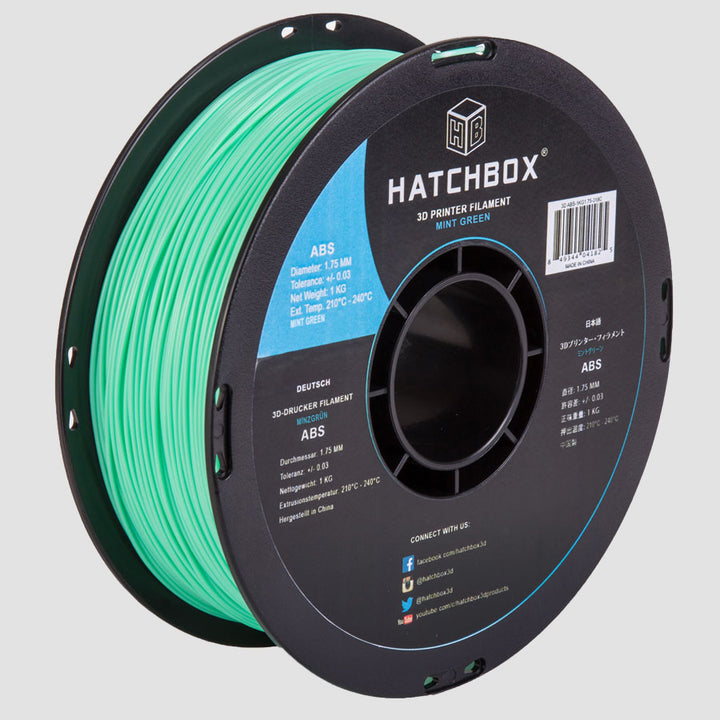 MINT GREEN ABS FILAMENT - 1.75MM, 1KG SPOOL