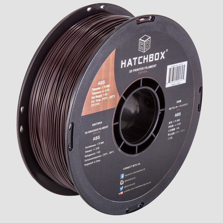 BROWN ABS FILAMENT - 1.75MM, 1KG SPOOL