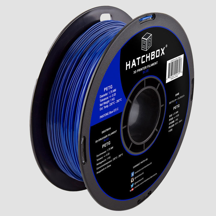 BLUE PETG FILAMENT - 1.75MM, 1KG SPOOL