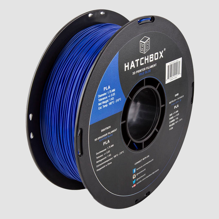 BLUE PLA FILAMENT - 1.75MM, 1KG SPOOL