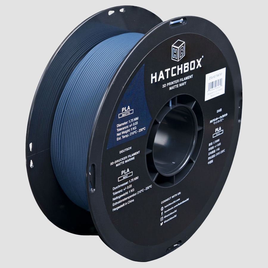 NAVY MATTE PLA FILAMENT - 1.75MM, 1KG SPOOL