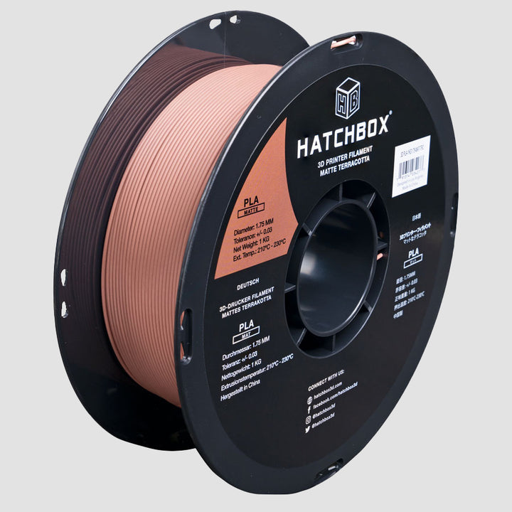 TERRACOTTA MATTE PLA FILAMENT - 1.75MM, 1KG SPOOL