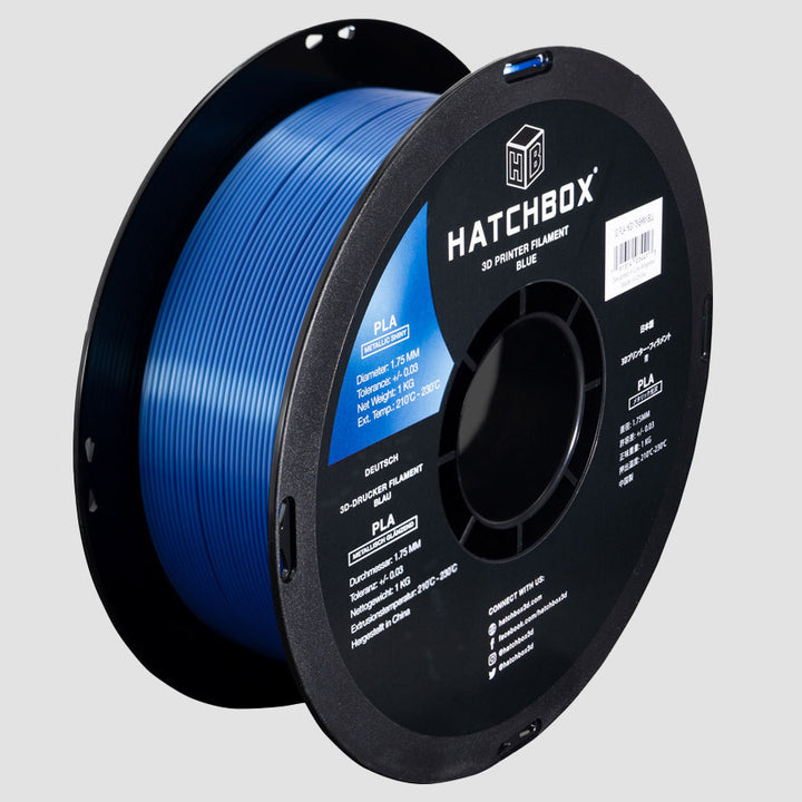 METALLIC FINISH BLUE PLA FILAMENT - 1.75MM, 1KG SPOOL