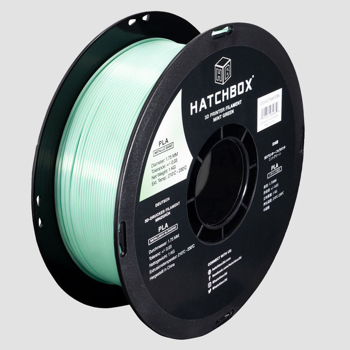 METALLIC FINISH MINT GREEN PLA FILAMENT - 1.75MM, 1KG SPOOL