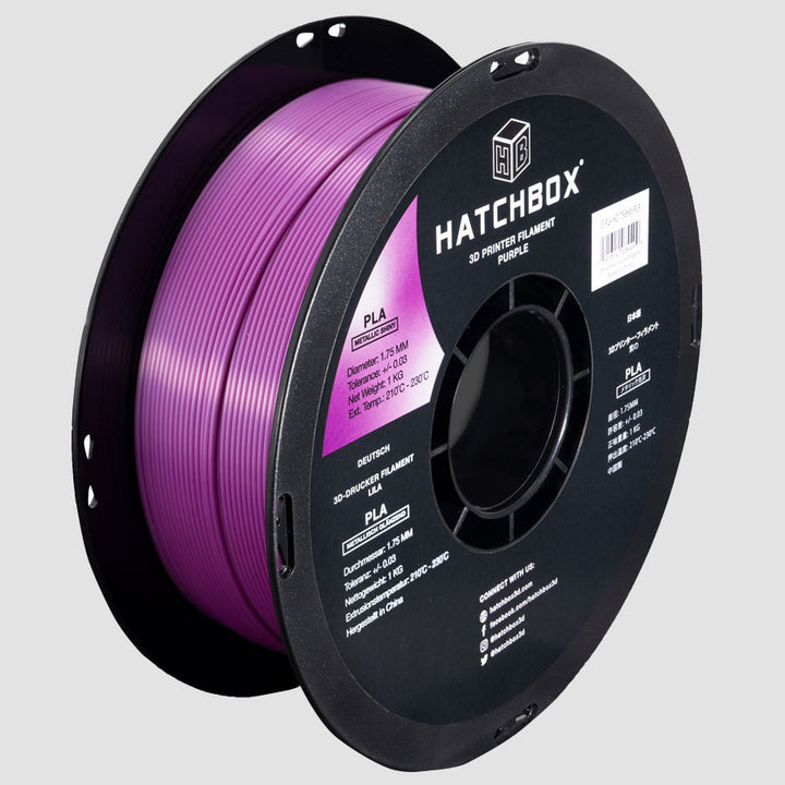 METALLIC FINISH PURPLE PLA FILAMENT - 1.75MM, 1KG SPOOL