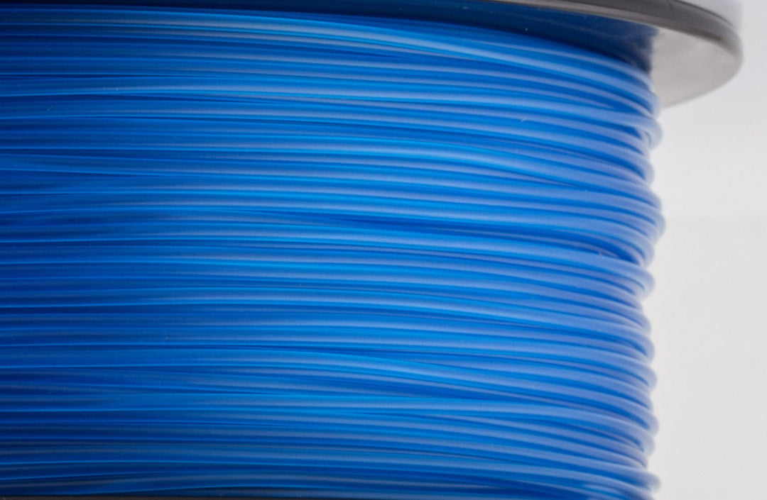 TRANSPARENT BLUE PLA FILAMENT - 1.75MM, 1KG SPOOL