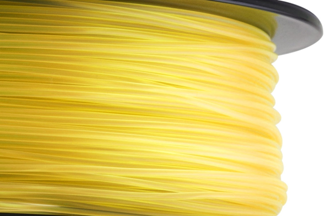 TRANSPARENT YELLOW PLA FILAMENT - 1.75MM, 1KG SPOOL