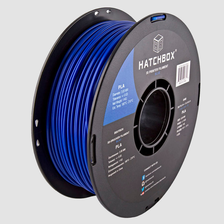 BLUE PLA FILAMENT - 3.00MM, 1KG SPOOL