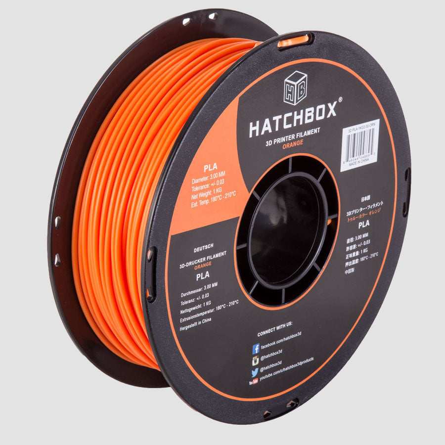 ORANGE PLA FILAMENT - 3.00MM, 1KG SPOOL