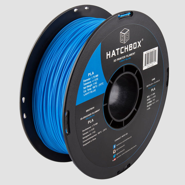 LIGHT BLUE PLA FILAMENT - 1.75MM, 1KG SPOOL