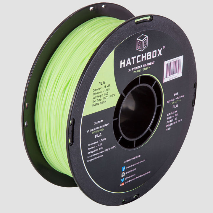 PASTEL GREEN PLA FILAMENT - 1.75MM, 1KG SPOOL