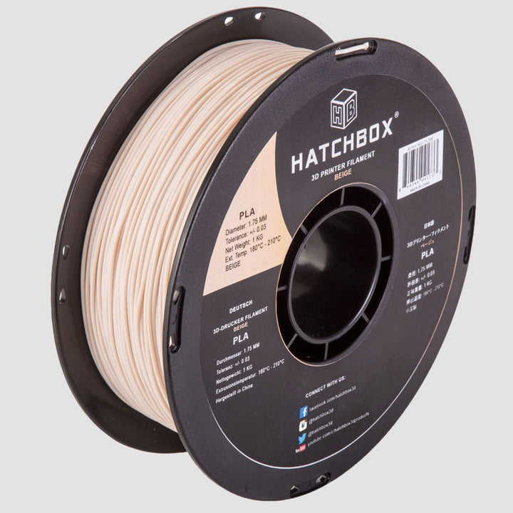 BEIGE PLA FILAMENT - 1.75MM, 1KG SPOOL