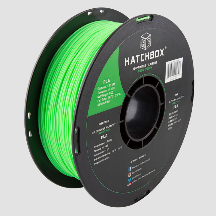 NEON GREEN PLA FILAMENT - 1.75MM, 1KG SPOOL