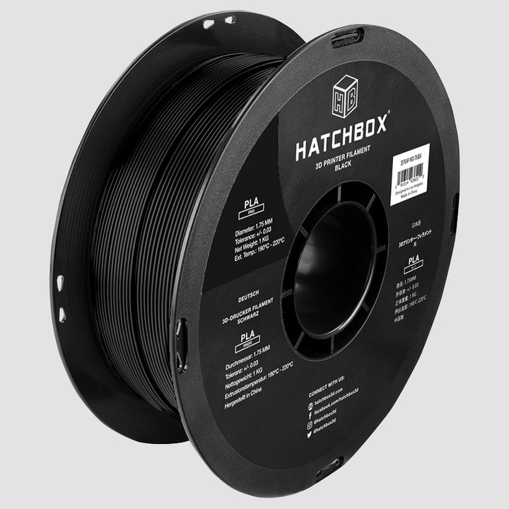 BLACK PLA PRO+ FILAMENT - 1.75MM, 1KG SPOOL