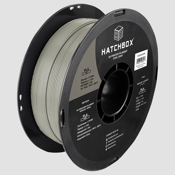 COOL GRAY PLA PRO+ FILAMENT - 1.75MM, 1KG SPOOL