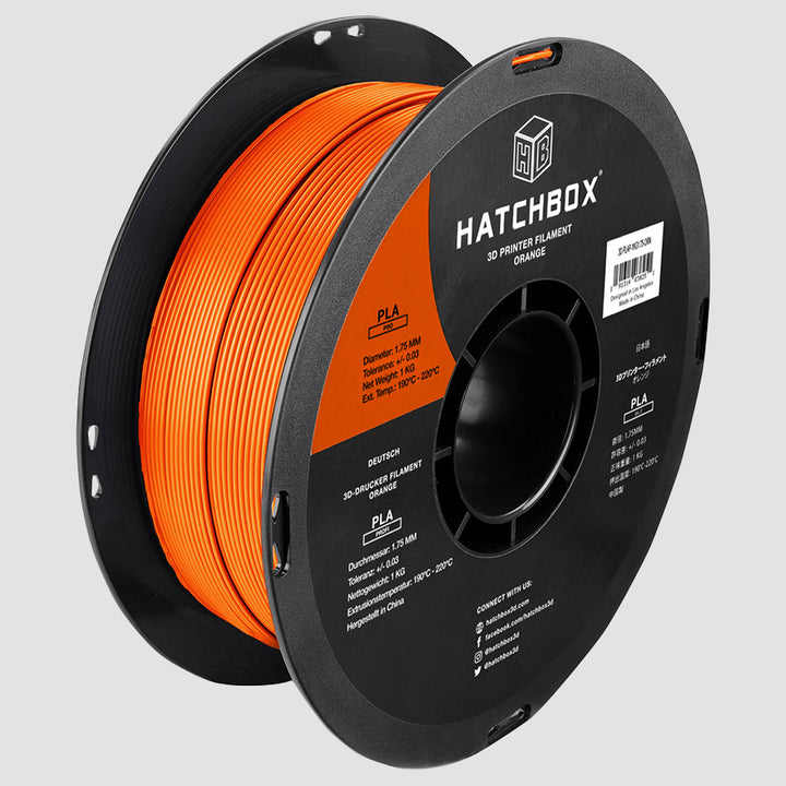 ORANGE PLA PRO+ FILAMENT - 1.75MM, 1KG SPOOL