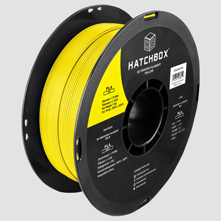 YELLOW PLA PRO+ FILAMENT - 1.75MM, 1KG SPOOL